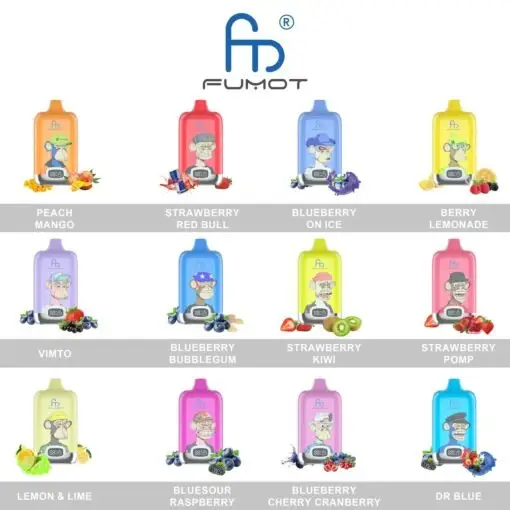 Fumot Digital Box 12000 Züge – Einweg E-Zigarette mit LED-Display & Mesh Coil